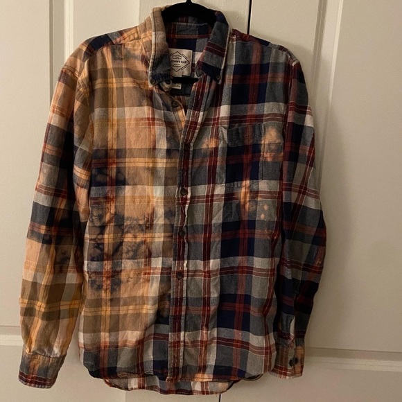 Custom bleached vintage flannel medium - Picture 1 of 2